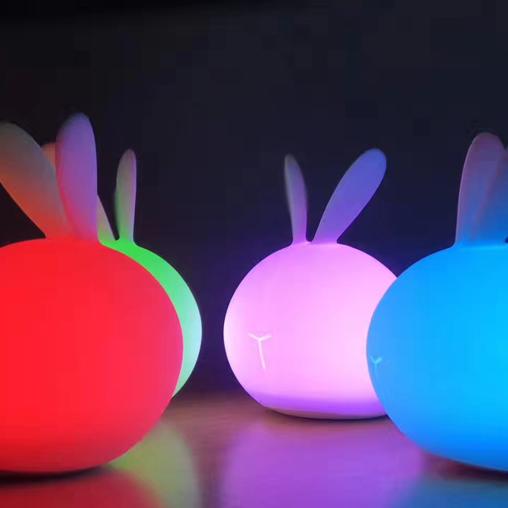 LuvHome-Lighting Bunny Soft Bunny Patting Lamp, , large