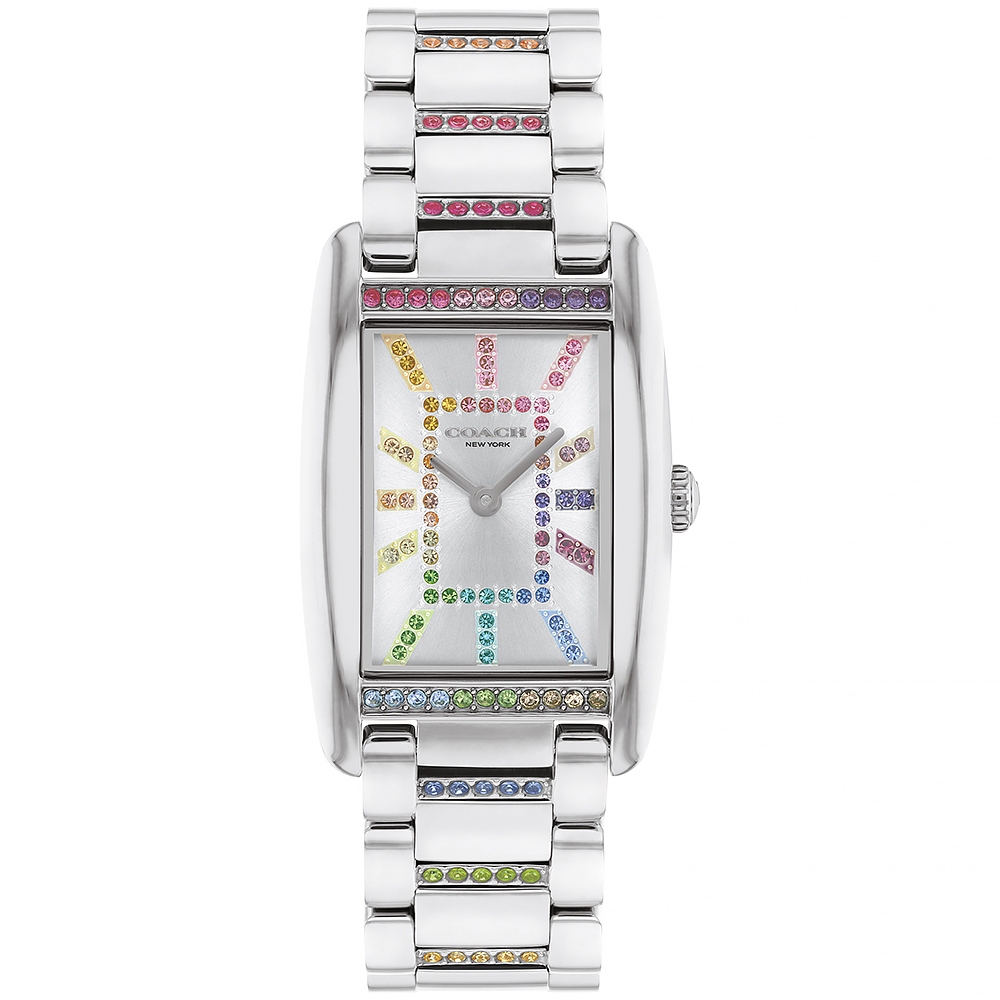 COACH Reese 輕奢晶鑽長方形女錶-24x35mm CO14504321, , large