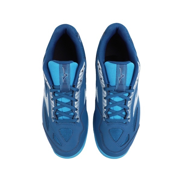 Mizuno Sky Blaster 3 男女 羽球鞋 桌球 寬楦 運動 訓練 基本款 深藍 [71GA234512], , large