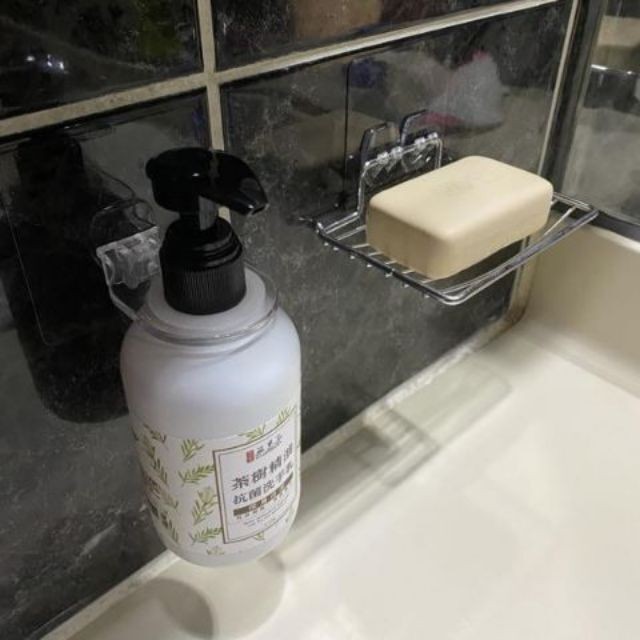 [Beargood sticker] Shampoo & Body Wash Rack (Adhesive Shelf), , large