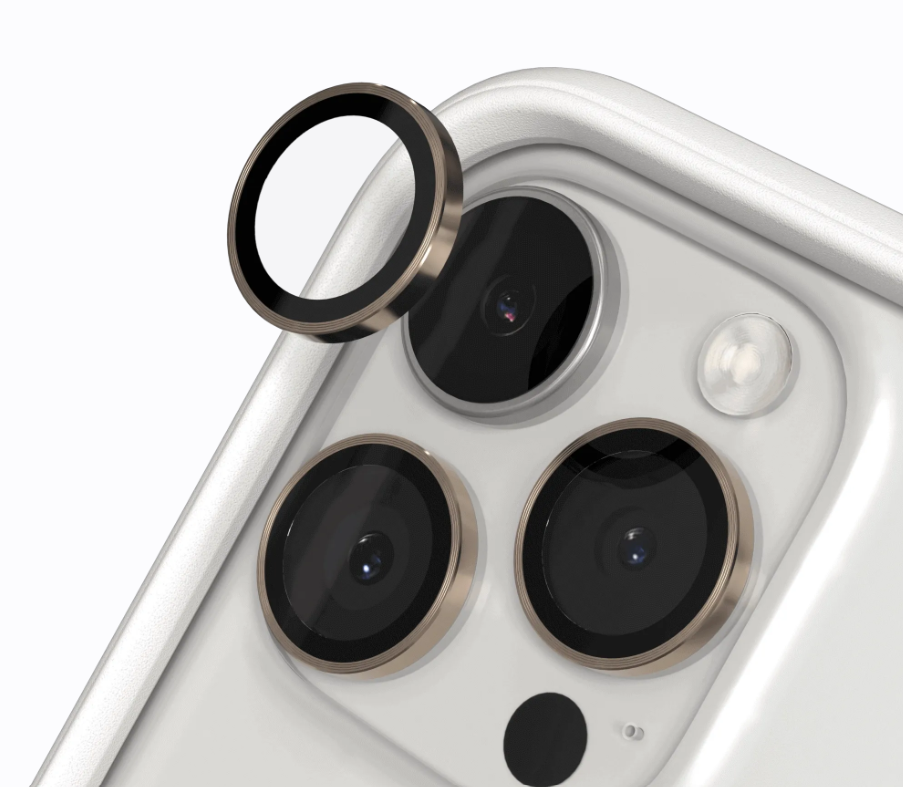 【RHINOSHIELD 犀牛盾】iPhone 16 Pro/PM鏡頭保護貼-金