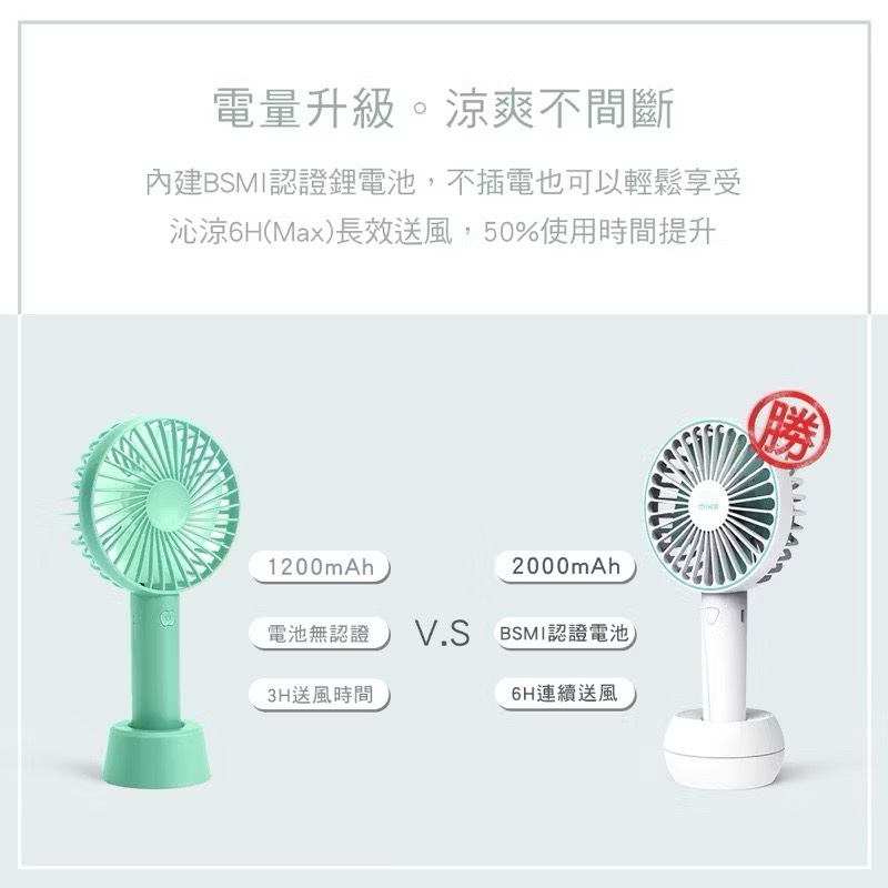 【Leo手機周邊專賣店】DIKE戴克 雙用手持風扇 / DUF141BU, , large