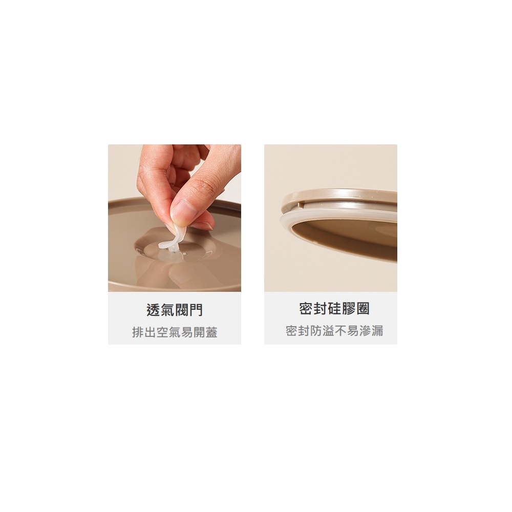 【A&R】日式304不鏽鋼三層保溫飯盒附贈湯匙+保溫袋 2600ML - 拿鐵咖, , large