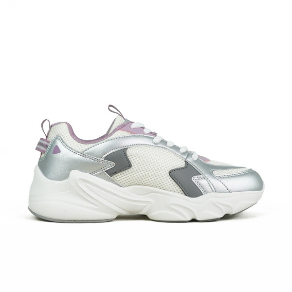 Kixpress-Fila Innovation 女 運動休閒鞋 復古鞋 舒適 穿搭 銀 藕粉 [5-C941Z-894], , large
