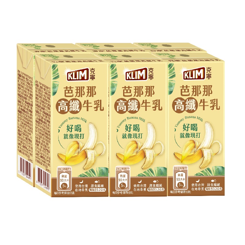 克寧芭那那高纖牛乳198ml, , large