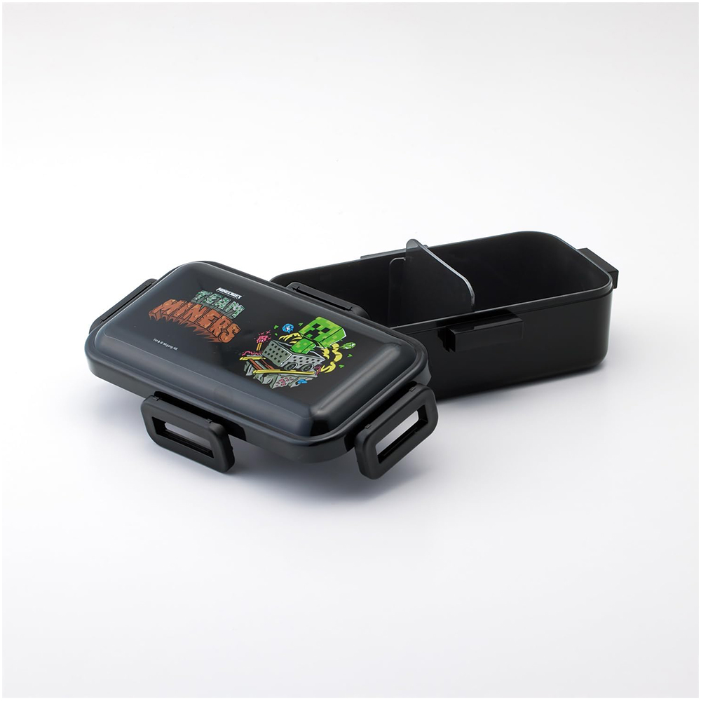 【百科良品】日本製 麥塊 苦力怕礦車 便當盒 保鮮餐盒 530ML(日本境內版), , large