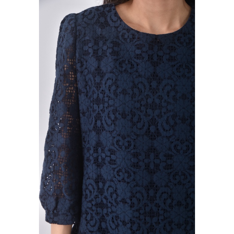 (S) d many質感圓領藍色洋裝二手衣, , large