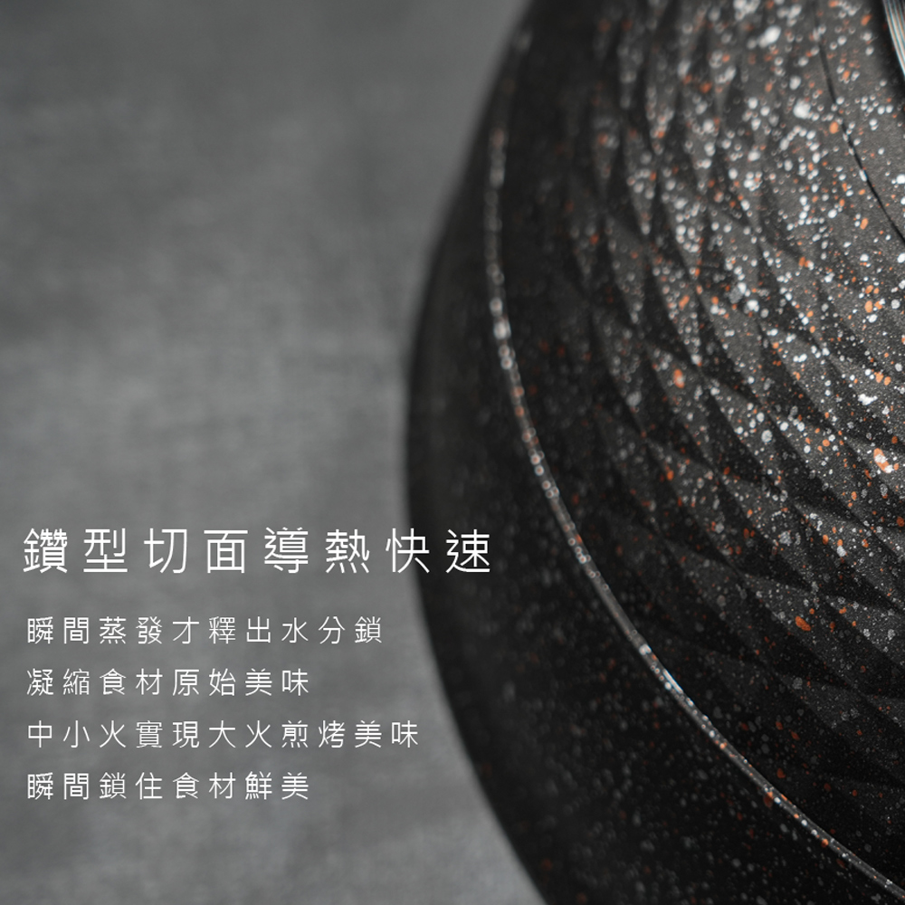 【lava cooking】台製32cm七層複合式合金不沾炒鍋(贈蔬果清潔劑*1+廚房去油清潔劑*1), , large