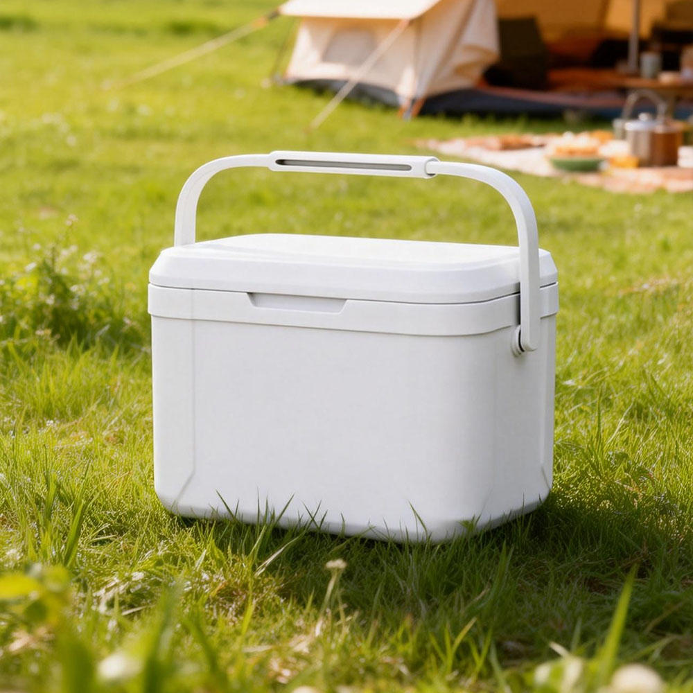 Essential for camping: 5.5L large-capacity green insulated box (outdoor cooler, 5.5L insulated box, 48-hour cooling, food-grade insulated box), , large