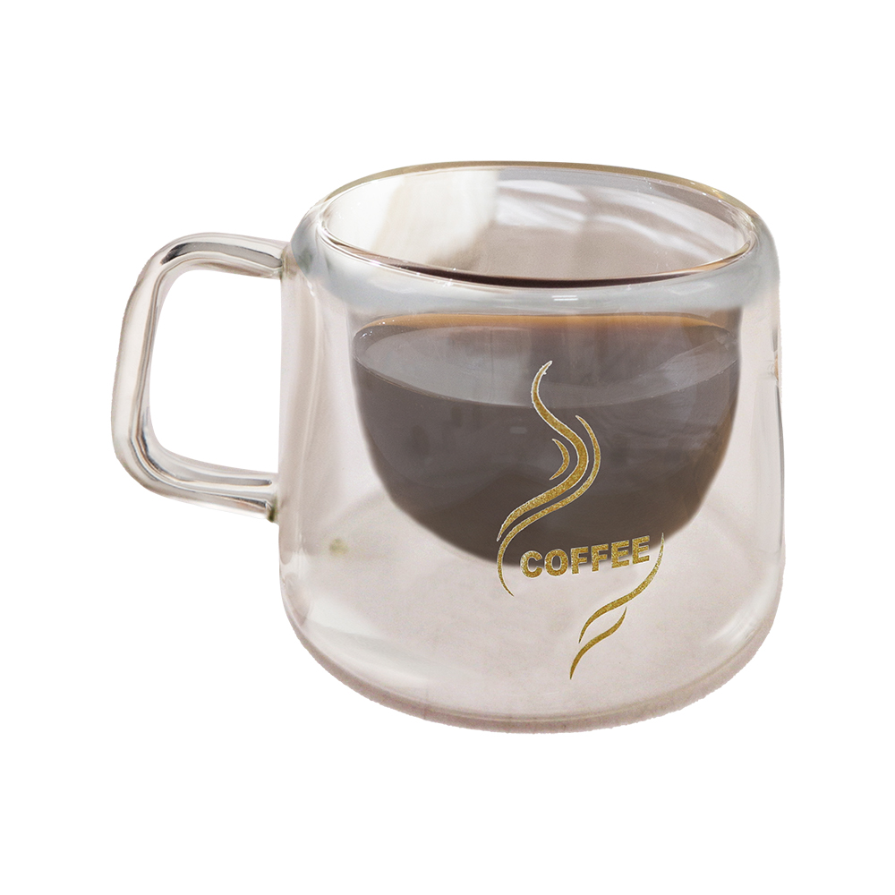 coffee play玻璃雙層手把咖啡杯-150ml-4入, , large