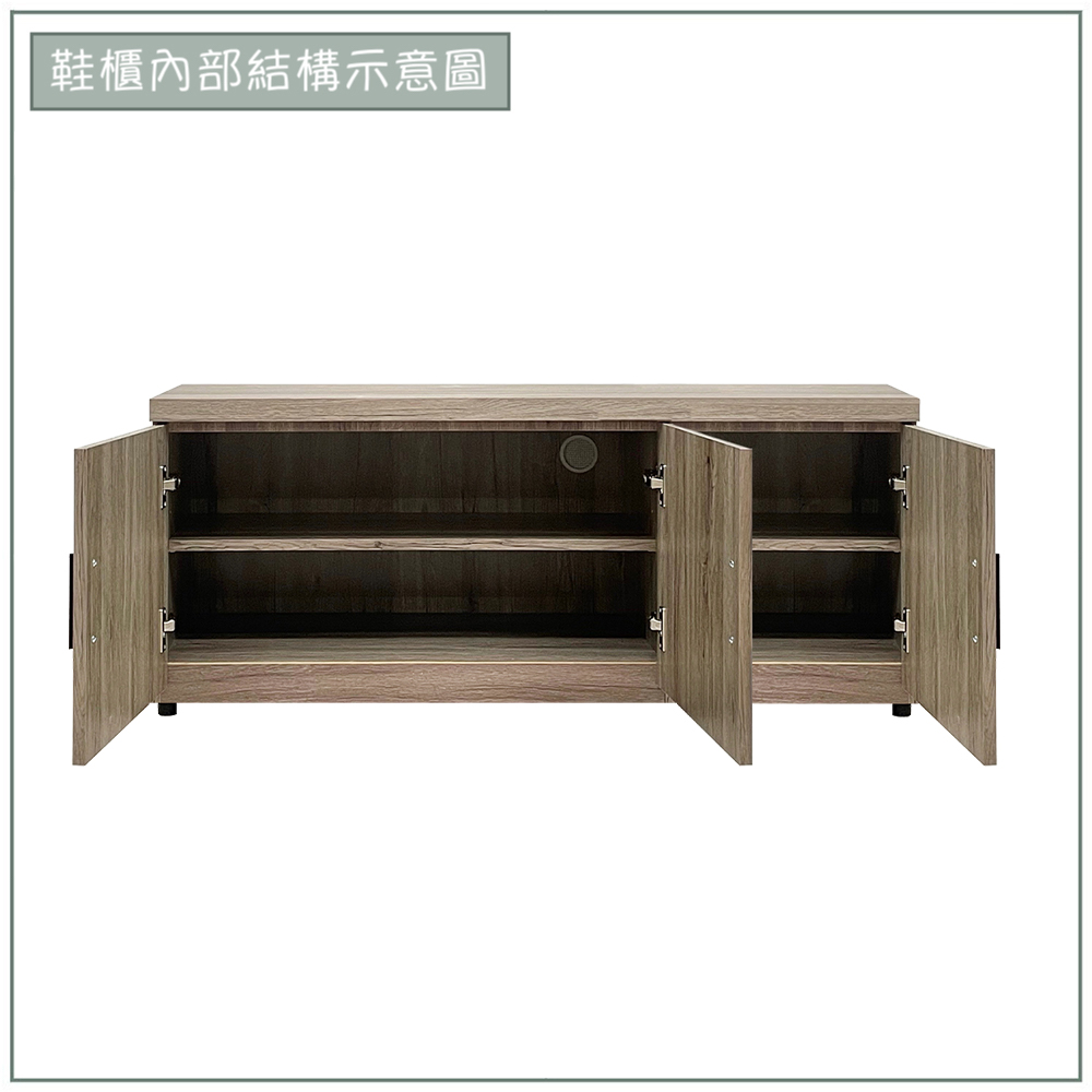 【唯熙傢俱】托比灰橡色4尺座式鞋櫃, , large