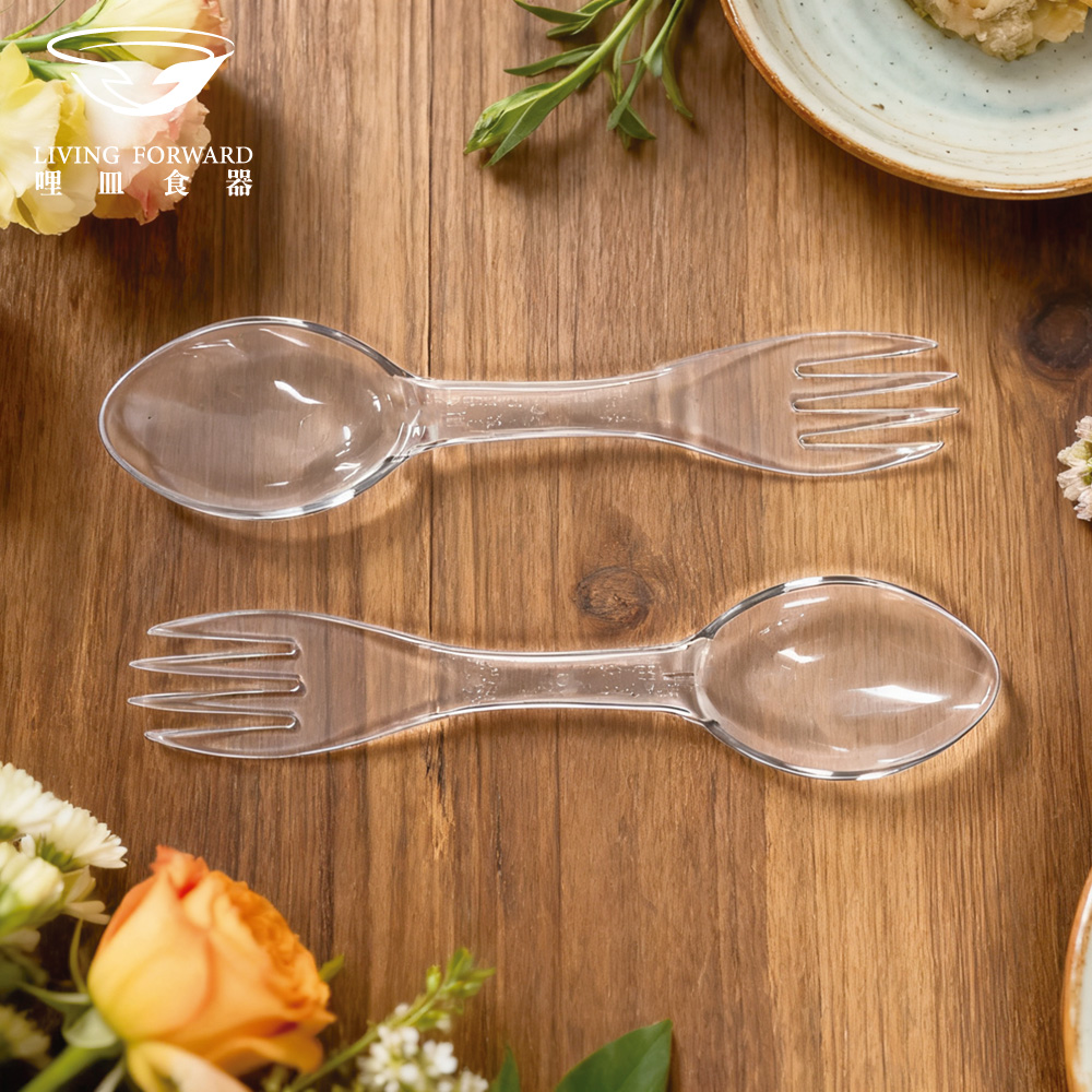 【哩皿食器】台灣製  食品級Tritan  湯匙叉六入組, , large