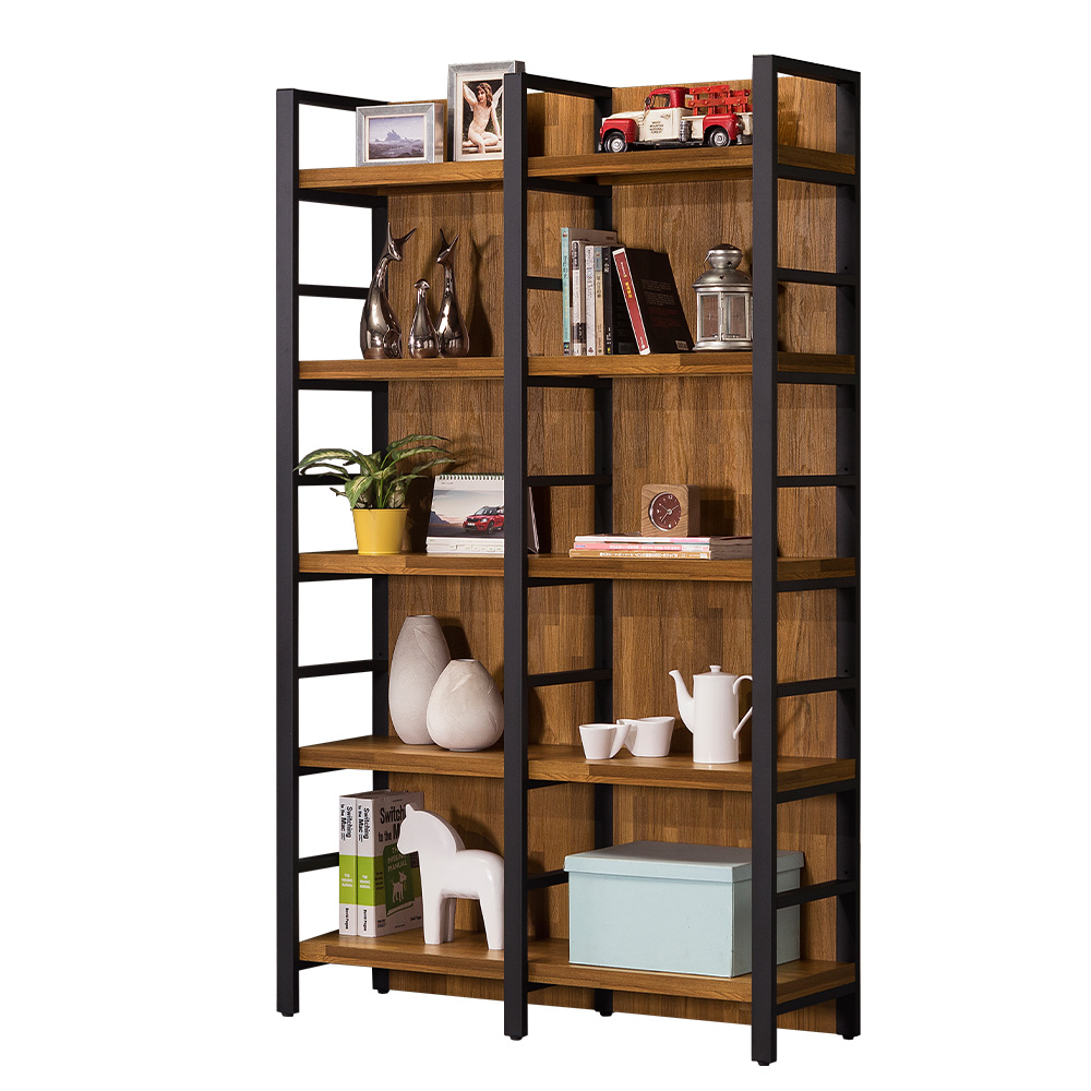 【唯熙傢俱】安迪工業風柚木色屏風架, , large