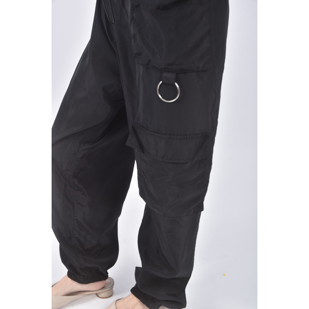 (4XL（含）以上) shein高腰質感黑色長褲二手衣, , large