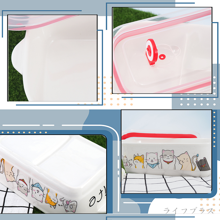 KIYODO陶瓷保鮮餐盒-2格-2入, , large