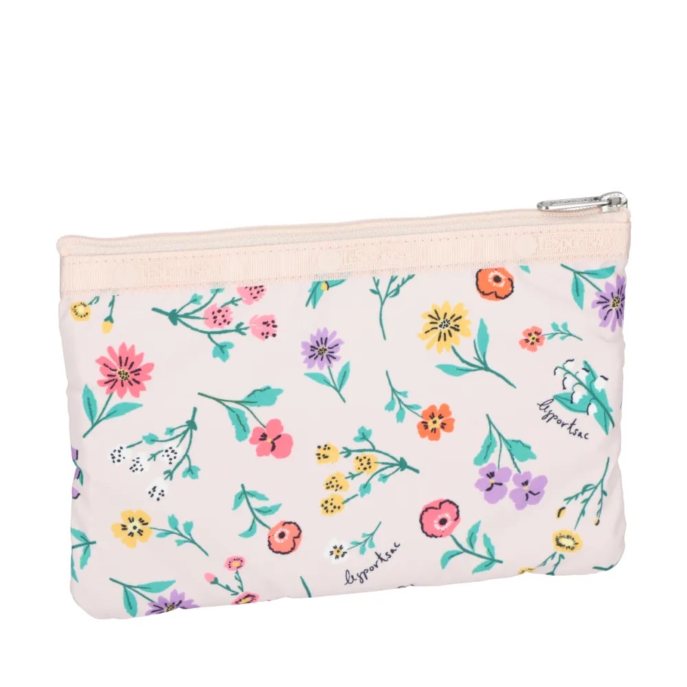 LeSportsac 3-ZIP COSMETIC 三層拉鍊化妝包 - 輕舞野花, , large