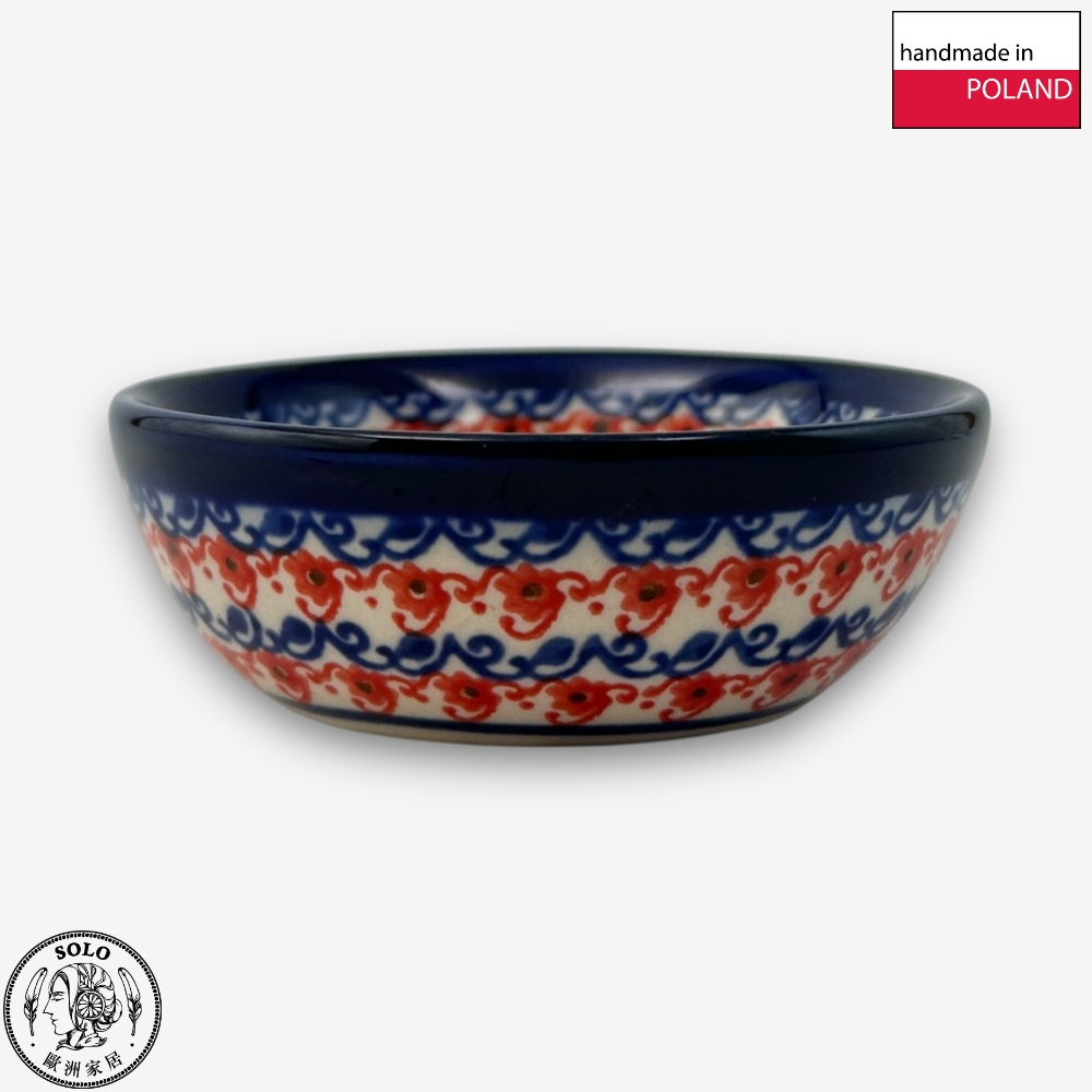【SOLO Vintage】Cerraf Polish Pottery 9cm Small Bowl Song of Wildflowers Series Made in Poland, , large