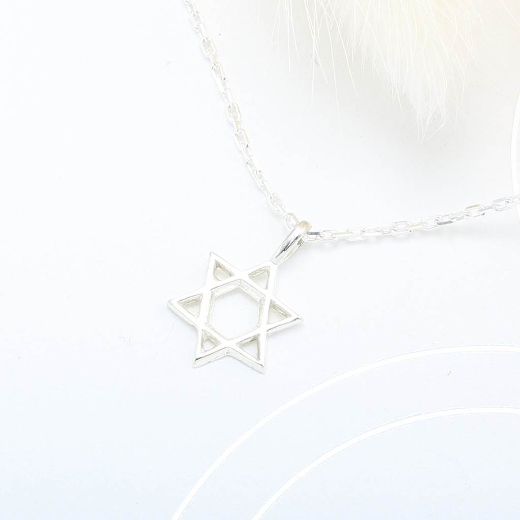 【Angel & Me】六芒星 Hexagram s925 純銀 項鍊 生日 週年 情人節 禮物, , large