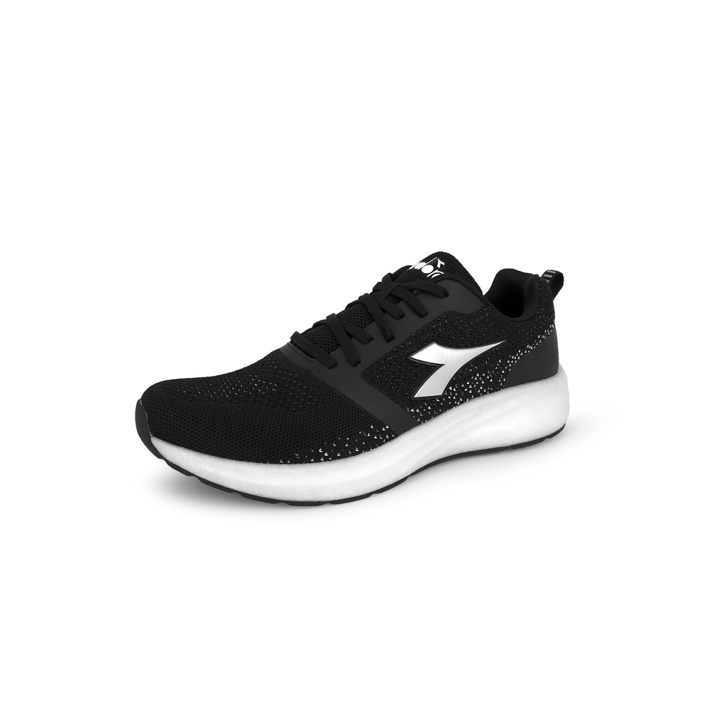 DIADORA迪亞多那 專業避震慢跑男鞋 男運動鞋 慢跑鞋 吸濕 排汗 透氣 散熱 保護後跟 Q彈 輕量 止滑 黑 灰, , large