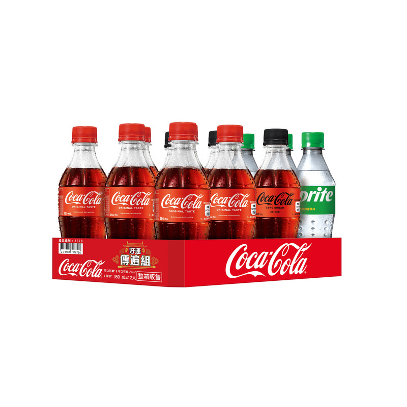 Coke+Zero+Sprite 350mlx12, , large