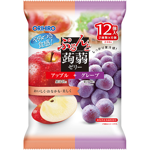 ORIHIRO蒟蒻果凍蘋果葡萄, , large
