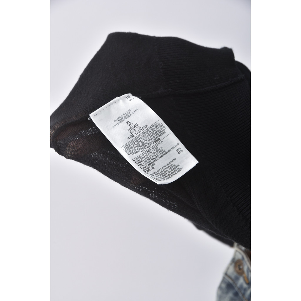 (XL) gap亞麻棉質開衫黑色外套二手衣, , large