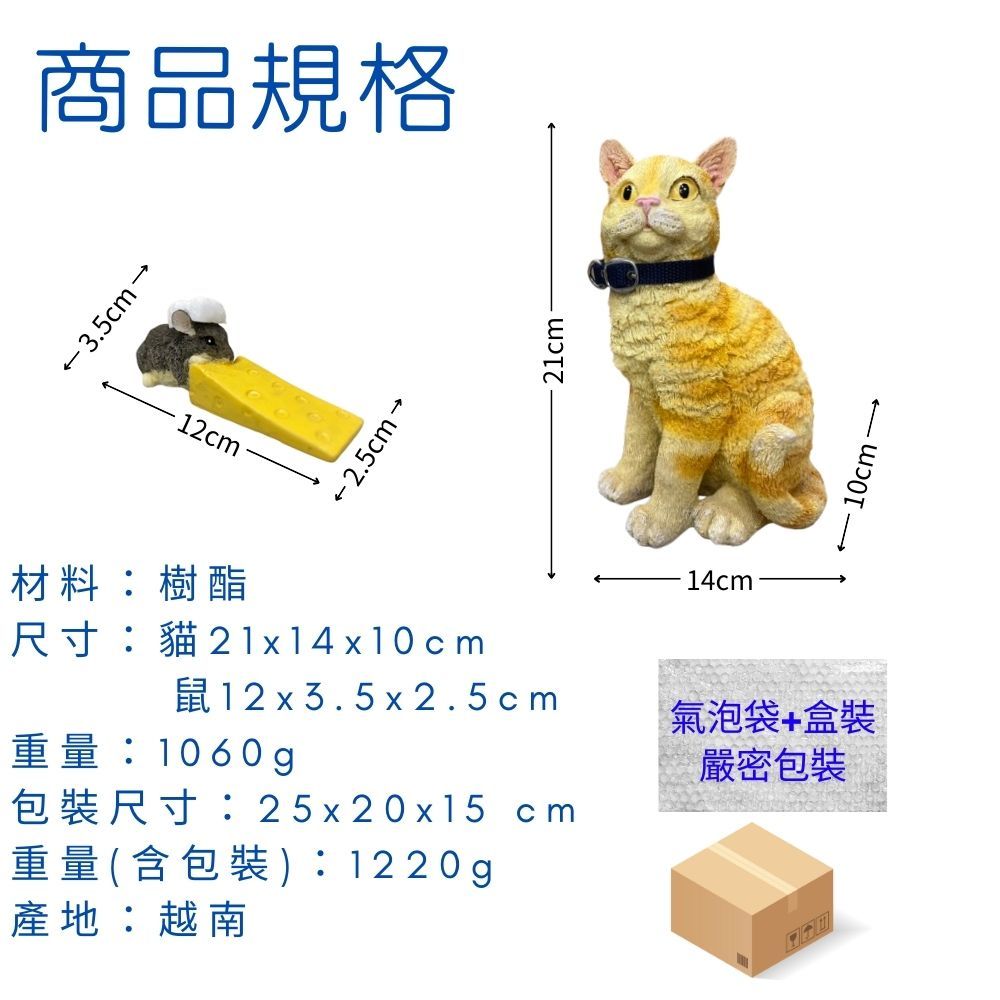 GS MALL 居家新寵 貓造型防撞門擋 起司鼠防夾門擋 造型門擋 防撞門擋 門擋 護角 顏色隨機 防撞條 交換禮物, , large