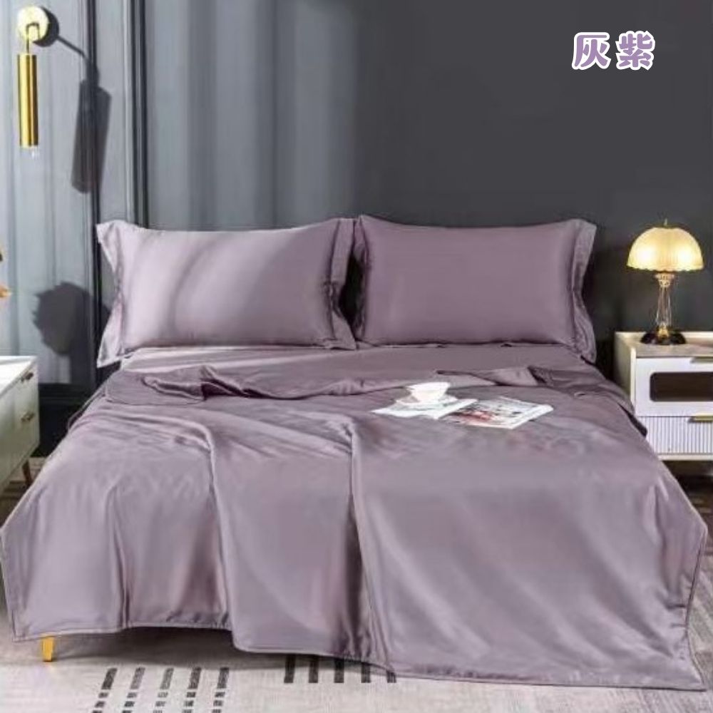 [Mianmianwu] Taiwan-made 100% Lyocell 60-count Tencel four-piece set - double size, , large