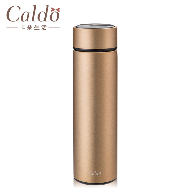 [ Caldo卡朵 ] 簡約風不鏽鋼保溫瓶500ml - FM006 - 金, , large