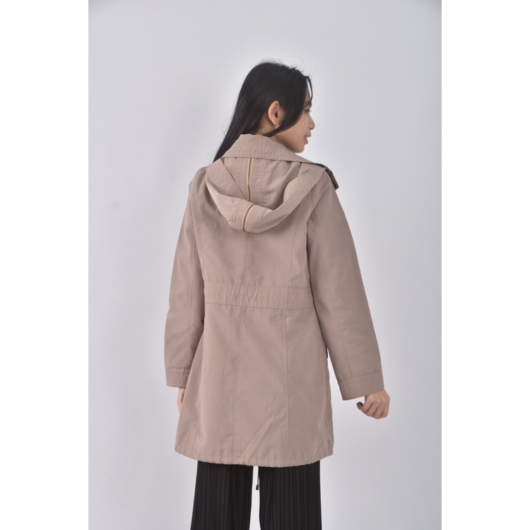 (S) vicky質感風衣杏色外套二手衣, , large