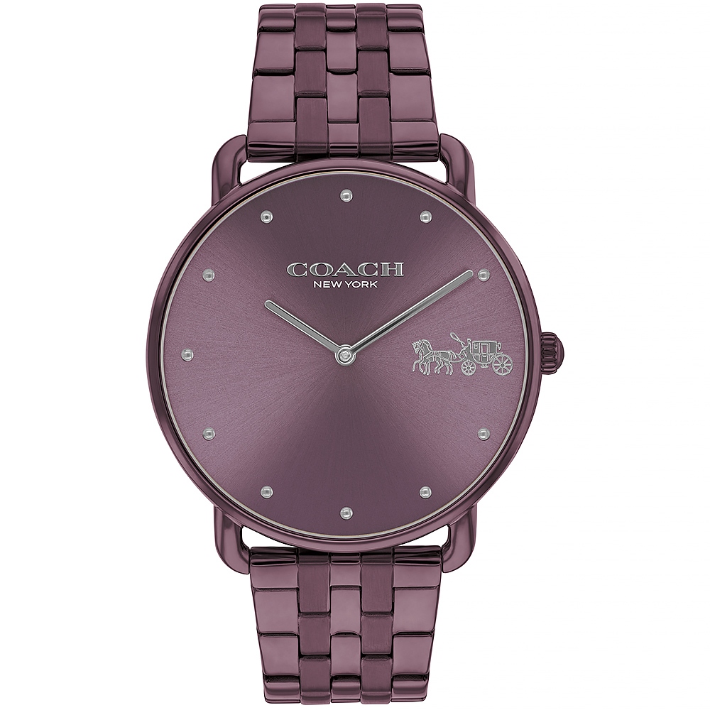 COACH Elliot 馬車女錶-紫/41mm CO14504298, , large