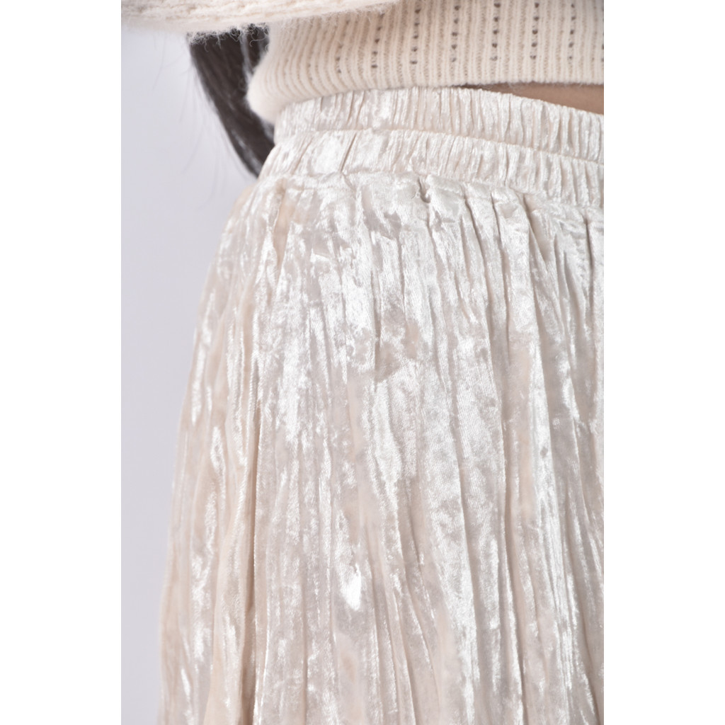 (M) 百褶白色長裙二手衣, , large