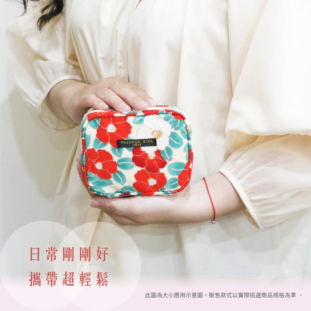 日本製 【Passage Bois】百合 大開口面紙化妝包, , large