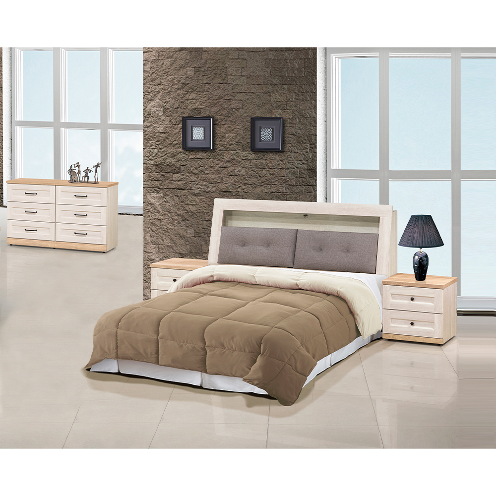 【唯熙傢俱】查理白橡色床頭櫃, , large