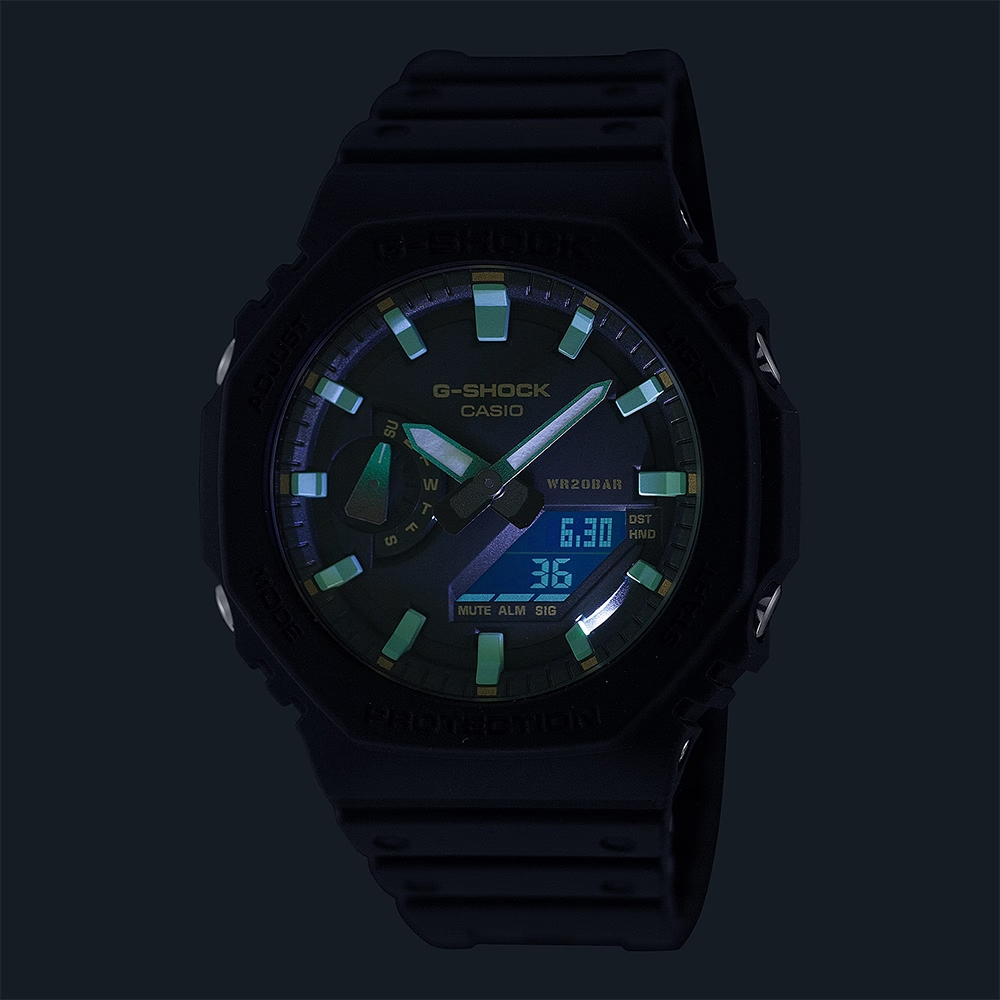 CASIO 卡西歐 G-SHOCK 2100八角鏽鐵意象手錶 GA-2100RC-1A, , large