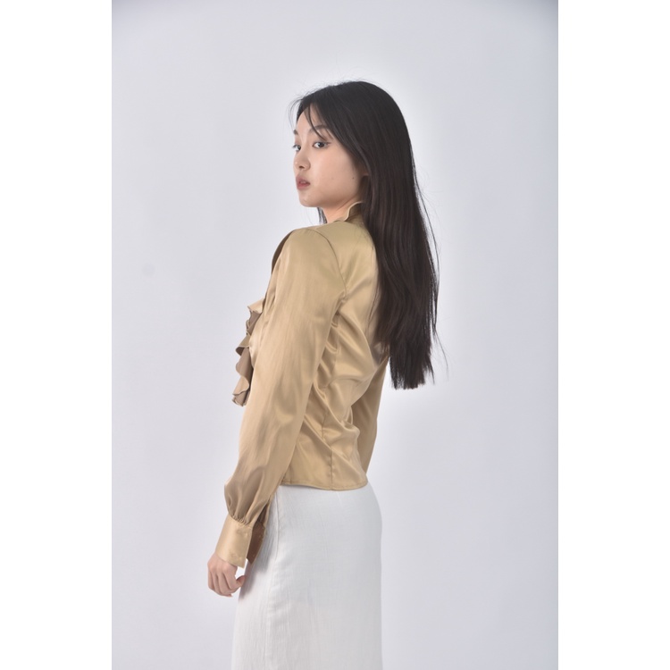 (S) naracamicie杏色長袖上衣二手衣, , large