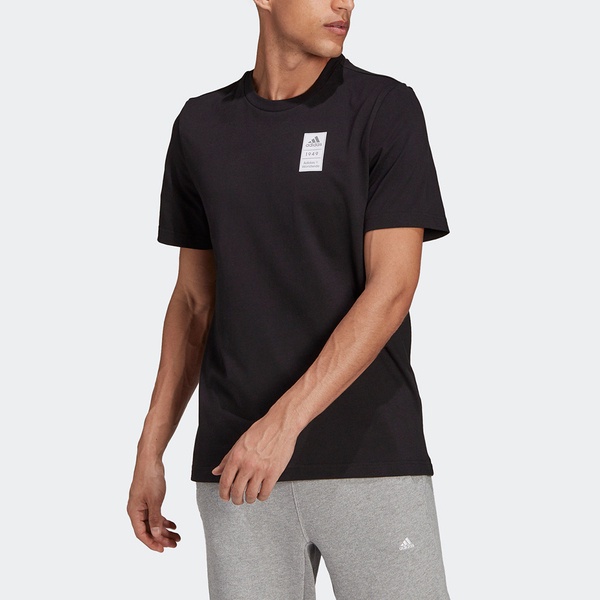 Adidas 3BAR LOGO TEE 2 男 短袖上衣 T恤 亞洲版 棉質 舒適 日常 穿搭 黑 [GU3642]