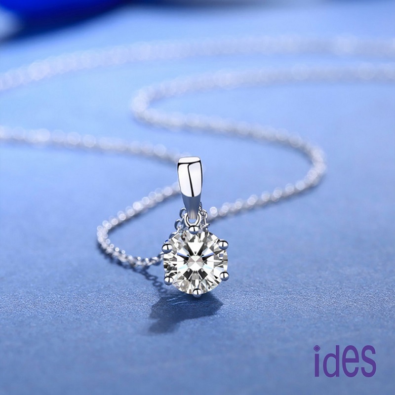 [ides愛蒂思] 情人送禮 特價GIA證50分D/SI1八心八箭極優3VG車工鑽石項鍊/六爪2選1（限3件）, , large