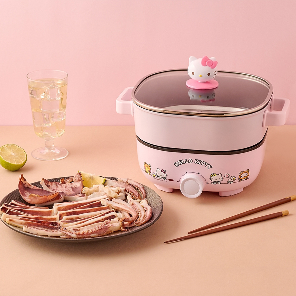 Hello Kitty Multi-functional Detachable Cooking Pot - Pink, , large