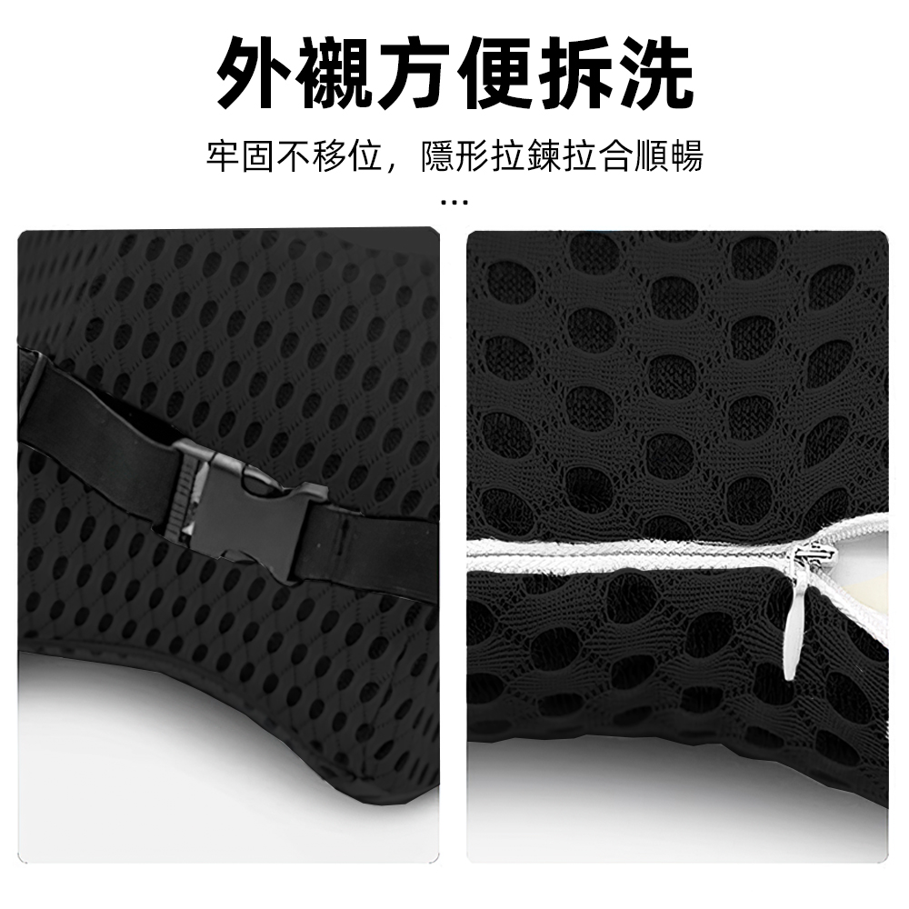 【上手家居】汽車靠枕-汽車靠墊 黑色(腰靠/汽車腰靠/汽車靠墊/車用靠枕/汽車靠背墊), , large