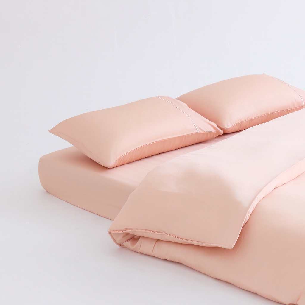 DOTDOT Lite - 『蜜橙色』床包枕套組/兩用被/寢具組｜Classic系列｜60s天絲萊賽爾, , large