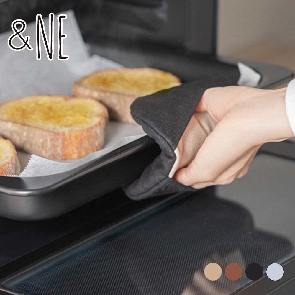 【&NE】Japan-Made Cat-Shaped Heat-Resistant Trivet (Also Usable as Oven Mitt) – Black, , large