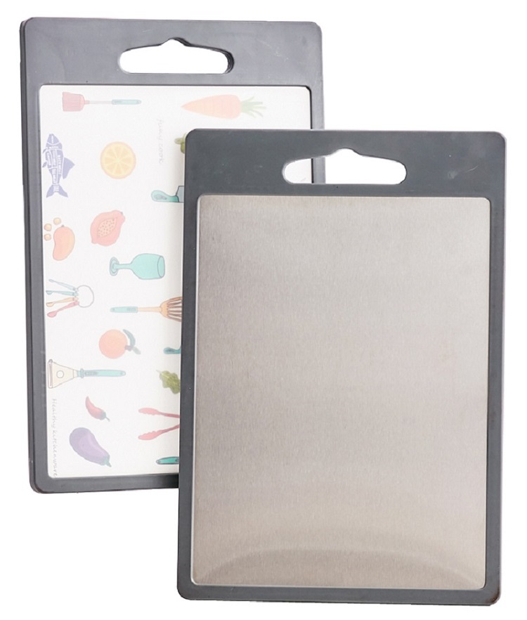 Aigabao 304 stainless steel double-sided cutting board single entry, , large