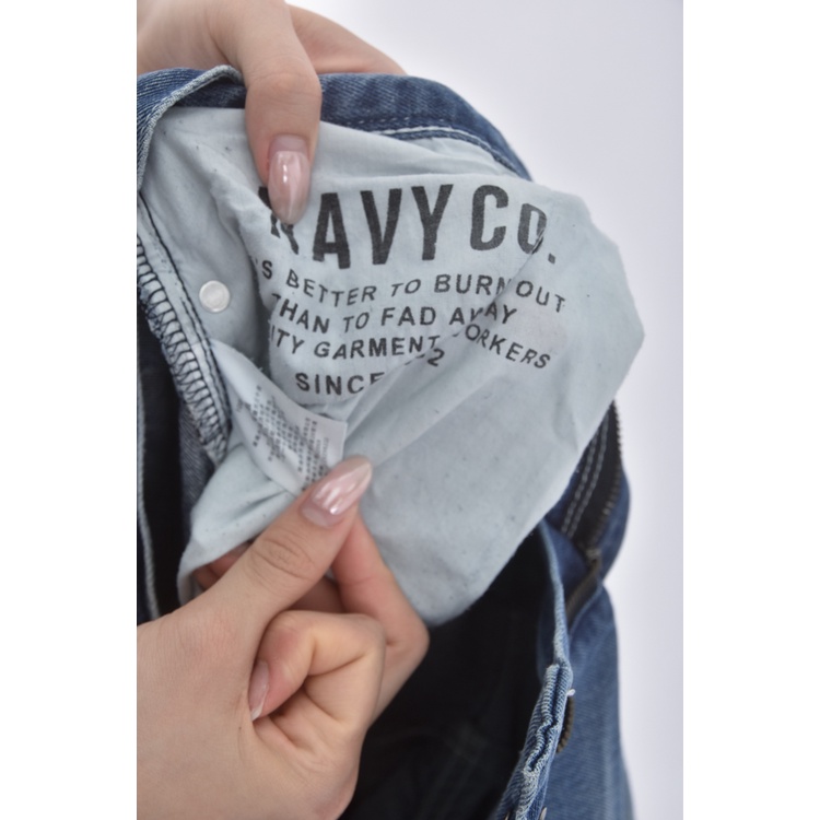 (L) navy co丹寧牛仔質感棉質純棉藍色長褲二手衣, , large