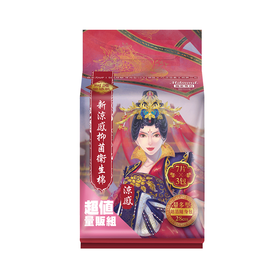 Mdmmd.新涼感抑菌衛生棉量多型量販組, , large