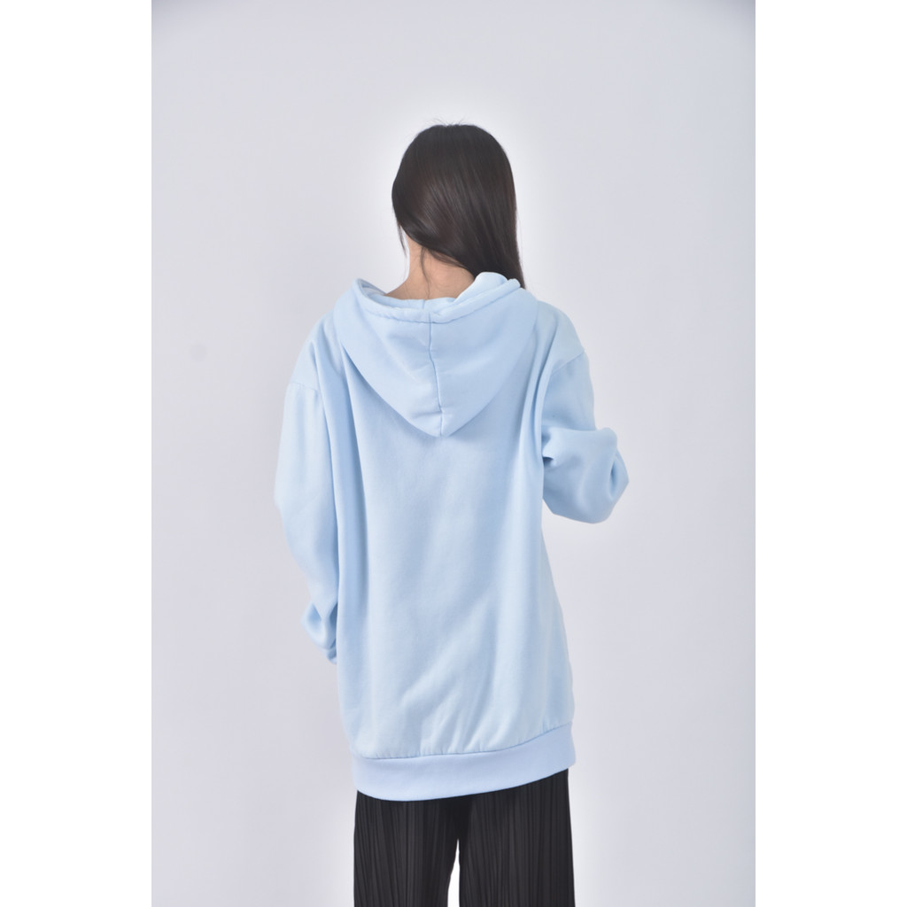 (XL) reve doux質感連帽藍色長袖上衣二手衣, , large