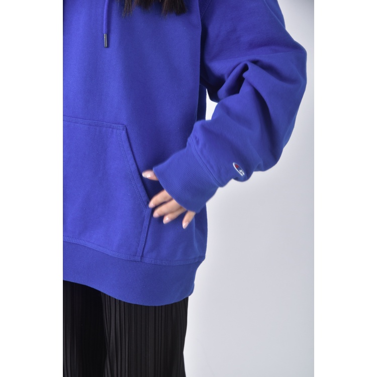 (XL) champion質感棉質連帽藍色長袖上衣二手衣, , large