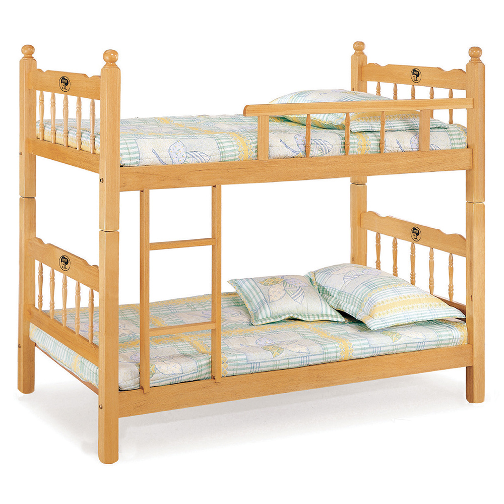 【唯熙傢俱】妮可3.5尺檜木色單欄雙層床, , large