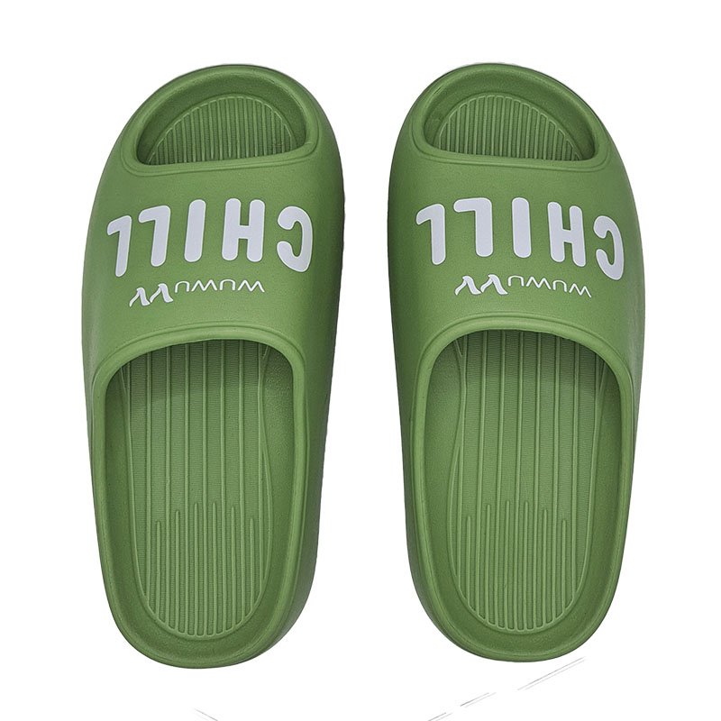 Indoor Slippers, 綠23-25, large