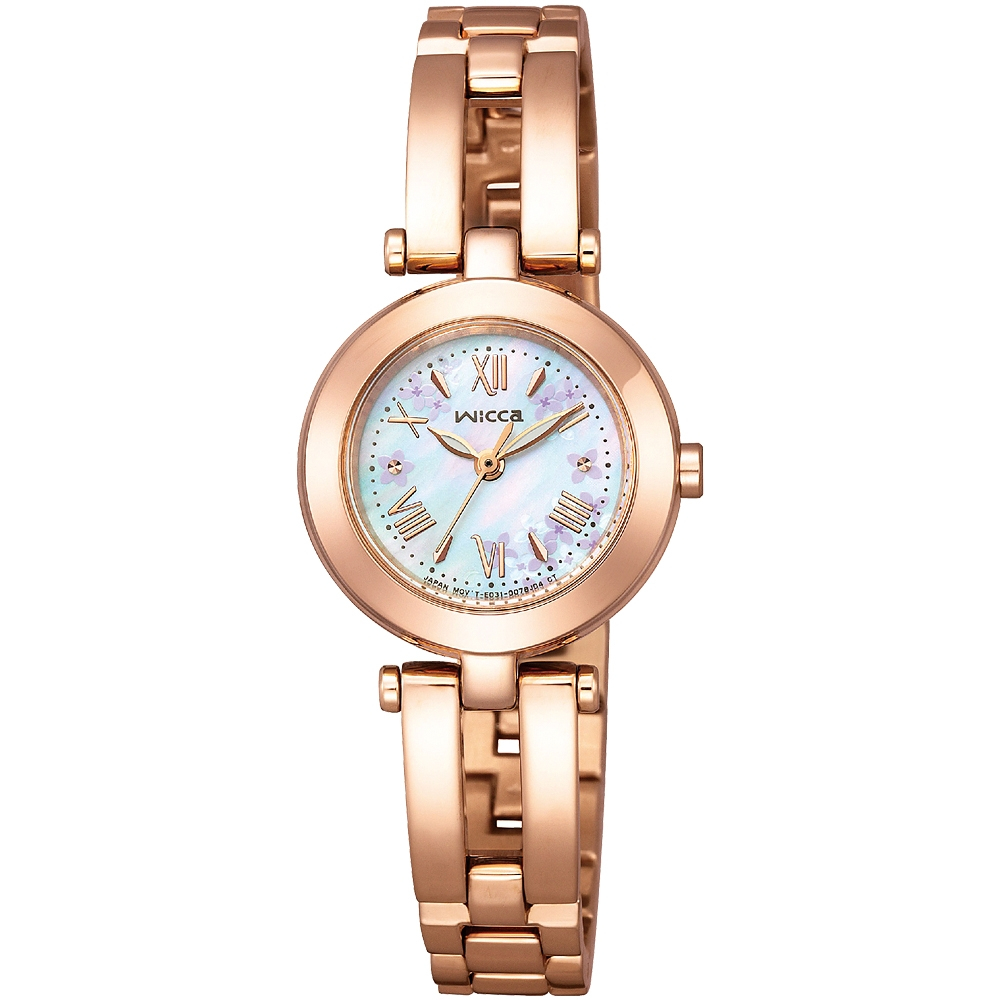 CITIZEN 星辰 Wicca 公主系列 情人節推薦款 太陽能大三針女錶-24mm KP5-263-11, , large